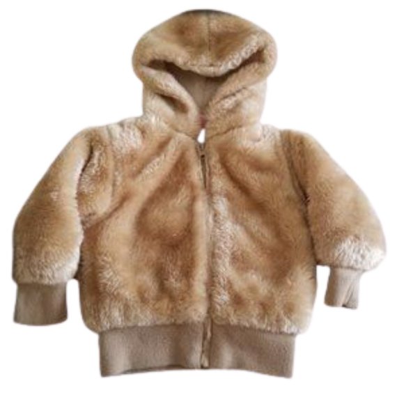 Nannette Other - Nannette Girl Hooded Winter Jacket Tan 2T